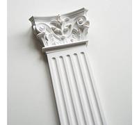 create luxury GRAND DECOR | Lesena decorativa a parete | Pilastro colonna piatta romana, greca, in poliuretano rigido | Altezza totale 240cm