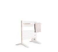CREATE / Pack Warm Towel Mini 150 W + Mensola/Portasciugamani Elettrico Bianco con Gambe e ripiano/portasciugamani Elettrico a Basso consumo, Ultra Sottile, termostato