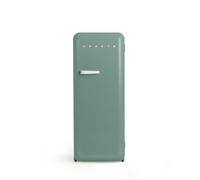 CREATE / RETRO FRIDGE 150 OFF WHITE/Frigorifero verde salvia con maniglia bianco sporco e congelatore 281L / 102W, 150cm, 3 ripiani, regolatore di temperatura, portabottiglie, 60x60x150cm