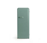 CREATE / RETRO FRIDGE 150 SAGE/Frigorifero verde salvia con maniglia verde salvia e congelatore 281L / 102W, 150cm, 3 ripiani, regolatore di temperatura, portabottiglie, 60x60x150cm