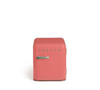 CREATE / RETRO FRIDGE 50 SAGE/Frigorifero terracotta con maniglia verde salvia / 85W, minibar, un ripiano, design retro, 50 cm, due mensole, capacità di 48L, basso consumo, 50x44x49,8 cm