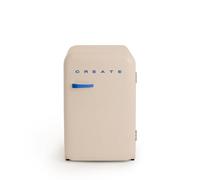 CREATE / RETRO FRIDGE 83.5 COBALTO/Frigorifero sabbia con maniglia nera / 98W, basso consumo, 2 ripiani, regolatore di temperatura, portabottiglie, dimensioni 56x54x84 cm