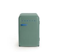 CREATE / RETRO FRIDGE 83.5 COBALTO/Frigorifero verde salvia con maniglia nera / 98W, basso consumo, 2 ripiani, regolatore di temperatura, portabottiglie, dimensioni 56x54x84 cm