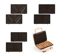 CREATE/STONE 3 IN 1 STUDIO/Sandwichera grill e waffle,rosa,800W,con piastre antiaderenti