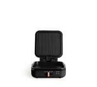 CREATE/STONE STUDIO PRO/Grill multifunzione con apertura 180º nero/Controllo temperatura, rivestimento antiaderente, vaschetta raccogligocce, manico a tocco freddo, 1400W