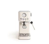 CREATE / THERA CLASSIC COMPACT/Macchina da caffè espresso bianco sporco / 20 bar, semiautomatica, funzione caffè freddo, serbatoio da 1,2L, caffè macinato e cialde ESE 55mm, con vaporizzatore, 1350W