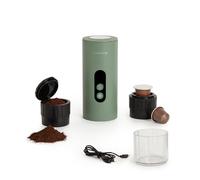 CREATE / THERA MOVE/Macchina da caffè espresso portatile per capsule e caffè macinato verde salvia/Preparazione a freddo e a caldo, 15 bar, capacità 80 ml, 150W