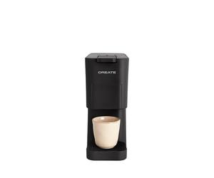 CREATE / THERA STUDIO/Caffettiera multicapsula express e caffè macinato nero/pannello di controllo touch, 19bar, programmabile, 3 adattatori intercambiabili, sistema antivibrazione, 1450 W