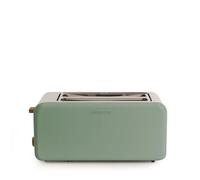 CREATE/TOAST RETRO XL/Tostapane Verde Salvia / 6 livelli di potenza, vassoio raccoglibriciole, termostato, scongelamento, riscaldamento, 2 fessure larghe, 1500W