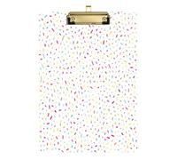 Create-un-seamless-pattern-con-colorato-confetti-sprinkles-and-dots-sparsi-casual-on-a-bianco-ba Acrilico Appunti per infermieri e ufficio, lavagna clip in plastica con clip a basso profilo, gancio