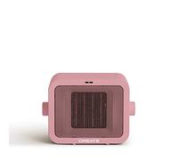 IKOHS WARMIC - Termoventilatore in ceramica per la stanza, riscaldatore portatile, 1500 W, termostato regolabile, 2 modalità di potenza, riscaldamento ad aria calda PTC, colore: rosa pastello