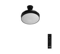CREATE / WIND CLEAR S/Ventilatore da soffitto con luce nero con telecomando / 40W, Ø91 cm, timer, 6 velocità, pale retrattili, funzione estate-inverno