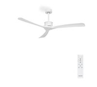 CREATE / WIND LARGE DC/Ventilatore da soffitto bianco e pale bianche Senza Wifi