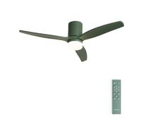CREATE / WINDCALM M/Ventilatore da soffitto ABS con luce verde sage con telecomando / 40W, Silenzioso, Ø132 cm, 6 velocità, 3 temperature di luce, temporizzatore, funzione estate-inverno