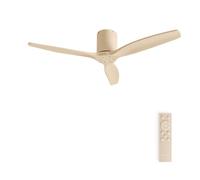 CREATE / WINDCALM M/Ventilatore da soffitto color sabbia con telecomando / 40W, Silenzioso, Ø132 cm, ABS,6 velocità, timer, funzione estate-inverno
