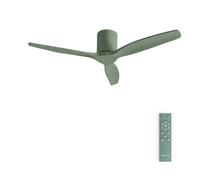 CREATE / WINDCALM M/Ventilatore da soffitto verde salvia con telecomando / 40W, ABS, Ø132 cm, 6 velocità, timer, funzione estate-inverno
