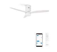 CREATE / WINDCALM NATURAL WOOD M/Ventilatore da soffitto con luce bianco con WiFi e telecomando / 40W, Timer, Ø132 cm, 6 velocità, 3 temperature di luce, funzione estate-inverno