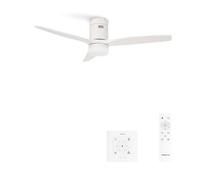CREATE / WINDCALM S/Ventilatore da soffitto con luce bianco controller e telecomando / 40W, ABS, Ø112 cm, 6 velocità, 3 temperature di luce, timer, funzione estate-inverno
