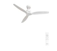 CREATE / WINDSTYLANCE DC/Ventilatore da soffitto motore DC bianco/Silenziosa, luce regolabile, timer