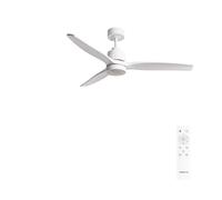 CREATE / WINDSTYLANCE M/Ventilatore da soffitto ABS con luce bianco con telecomando/ 40W, Silenzioso, Ø132 cm, 6 velocità, temporizzatore, estate-inverno, doppia altezza, motore DC