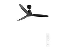 CREATE / WINDSTYLANCE M/Ventilatore da soffitto ABS nero con telecomando / 40W, Silenzioso, Ø132 cm, 6 velocità, temporizzatore, estate-inverno, doppia altezza, motore DC