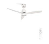 CREATE / WINDSTYLANCE S/Ventilatore a soffitto con luce bianco con telecomando / 40W, Doppia altezza, Ø112 cm, 6 velocità, timer, funzione estate-inverno
