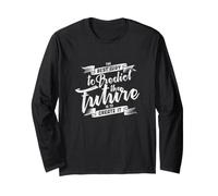 Create Your Future Mindset Visionary Motivation Citazione Design Maglia a Manica