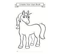 Create Your Own Book: Unicorn Cover | Blank Book for Kids to Write and Draw a Story with Guided Planning Pages