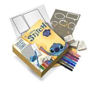 Create your own comic disney stitch con stencil, timbri e pennarelli