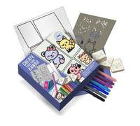 Create your own kawaii, kit creativo con timbri, stencil e pennarelli