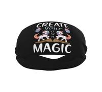 Create Your Own Magic Uni-Corn Unisex Fasce Per Capelli Elastica Fascia Capelli Antiscivolo Fascia Sportiva Per Fitness Corsa Palestra Yoga