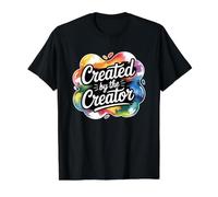 Created By The Creater Maglietta con Stampa Grafica Economica