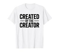 Created By The Creator Maglietta con Stampa Grafica Economica, Uomo, Bianco, M
