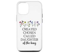 Created Chosen Called Daughter of King Bible Verse Christian Custodia per iPhone 12/12 Pro