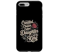 Created Chosen Called Daughter Of King Christian Jesus God Custodia per iPhone 7 Plus/8 Plus