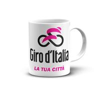 Createe Tazza Giro ciclistico Italia Personalizzata con Il Nome della Tua Città o il tuo nome!