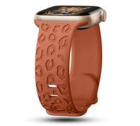 CreateGreat Compatibile con Apple Watch Band 41 mm, 40 mm, 38 mm, 45 mm, 44 mm, 42 mm, per donne e uomini, cinturino in silicone trasparente con motivo stampato, non sbiadisce mai per Apple Watch