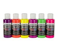 Createx 5802-00 - Set di aerografi AB 56,7 g, fluorescenti