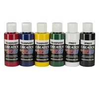 Createx Colors 5801-00 - Set di vernici per aerografo, 2 once, multicolore