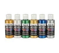 Createx Colors Createx Pearl 5804-00 - Set di aerografi, colori assortiti, 6 pezzi, 56,7 g, multicolore