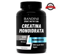 Bandini® Creatina Monoidrata Micronizzata 500 COMPRESSE Vegan Palestra Strong