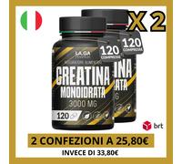 Creatina Monoidrata , PROMO 2 CONF Creatina 240 Compresse da 1000mg .LAGA PHARMA