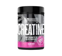 Creatina monoidrato in polvere Warrior da 500 g (100 dosi) - Micronizzata per una facile miscelazione - Migliora le prestazioni e il recupero - Non caramelle gommose o compresse (Blazin Berry)