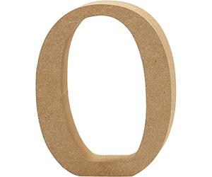 Creativ 0 cm "Numero MDF, marrone, 13 x 2 cm