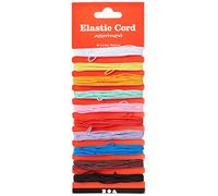 Creativ 100263 Cavo elasticizzato, colore assortimento, spessore 1,2 mm