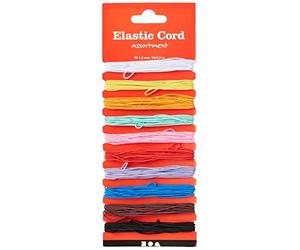 Creativ 100263 Cavo elasticizzato, colore assortimento, spessore 1,2 mm