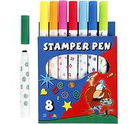 Creativ Company – Pennarelli per timbri 100263, 8 assortiti, multicolore