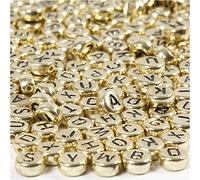 Creativ 100263 - Perline in metallo, diametro 7 mm, foro 1,2 mm, 21 g, circa 200 pezzi