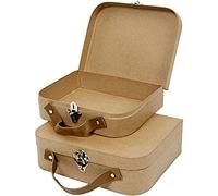 Creativ 134 - Valigette in carta pesta, chiusura in poliuretano argentato