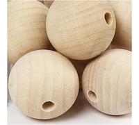 Creativ 30 perline in legno, diametro 40 mm, dimensione foro 7 mm, bacca cinese 566770